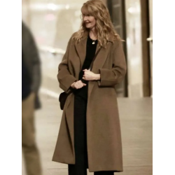 Is This Thing On Laura Dern Brown Coat
